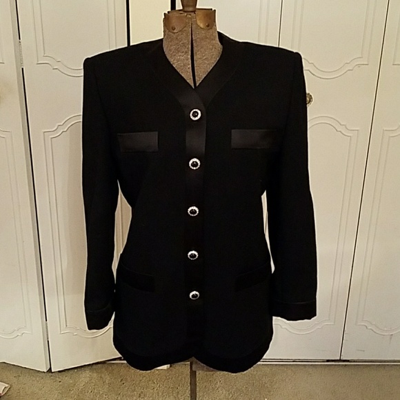 SAVILLE Jackets & Blazers - SAVILLE TUXEDO TYPE JACKET NO LAPELS VINTAGE